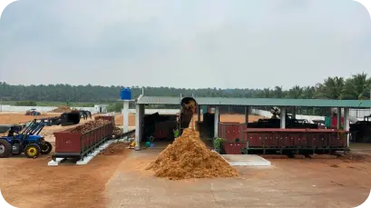 Flooring of coco peat