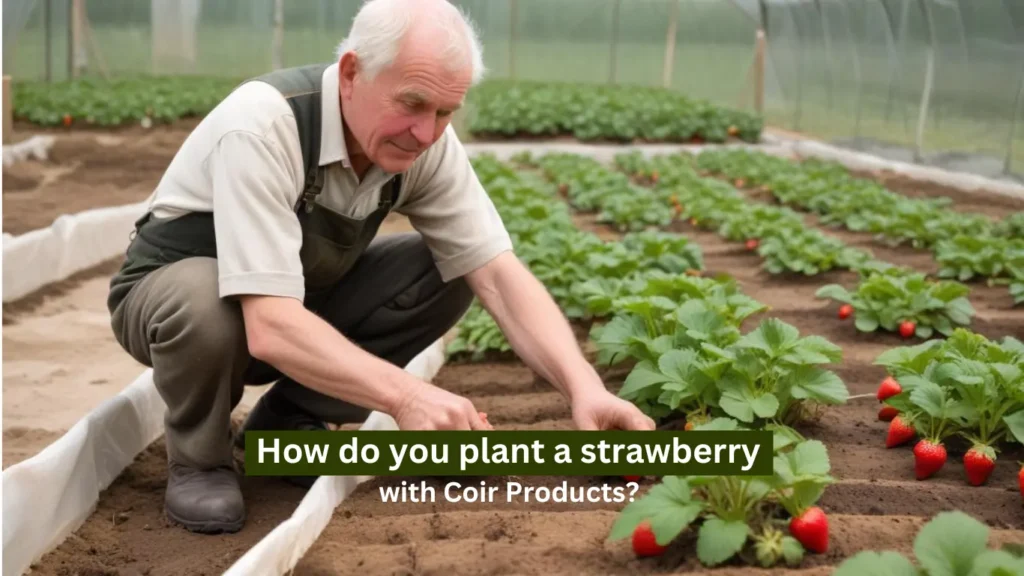 How do you plant a strawberry