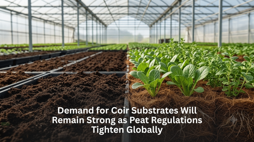 Demand for coir substrates will remain strong as peat regulations tighten globally